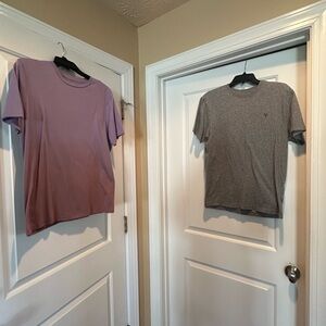 True Craft Purple and Gray AE Short Sleeve Tees